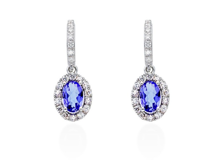 Earrings   in 18kt white Gold and diamonds