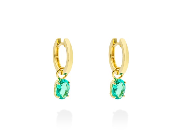 Pendientes   en Oro amarillo 18Kt