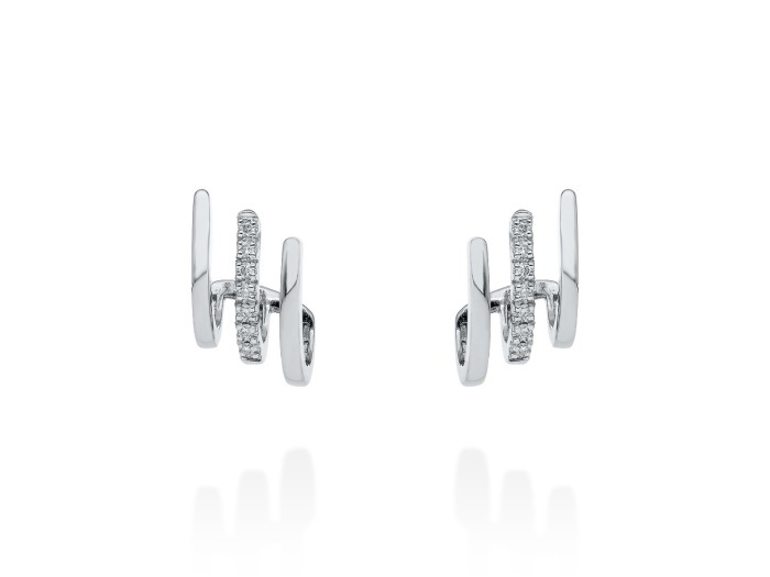Earrings   in 18kt white Gold and diamonds