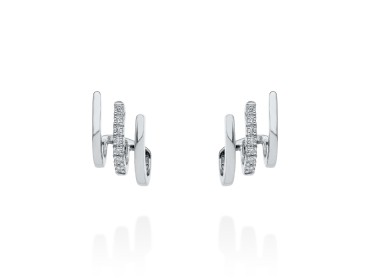 Earrings   in 18kt white Gold and diamonds