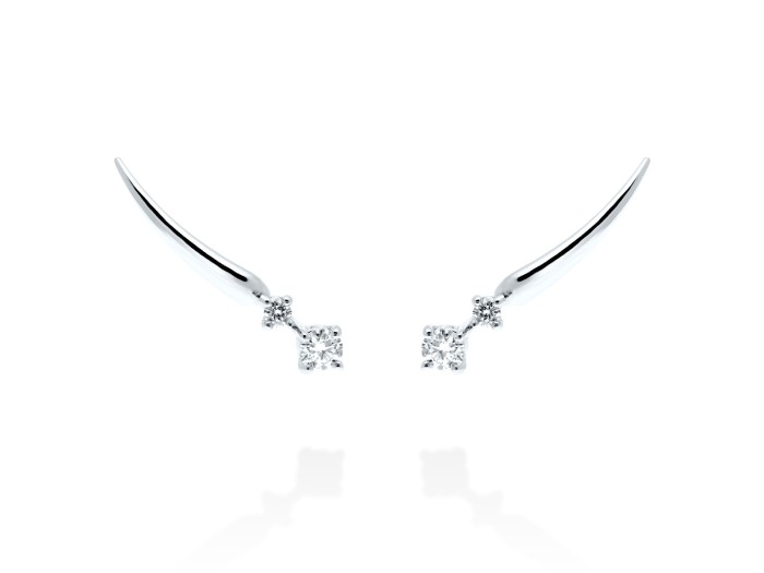 Climber Earring   in 18kt yellow Gold and diamonds