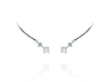 Kletterohrringe   in 18kt Gelbgold und Diamanten