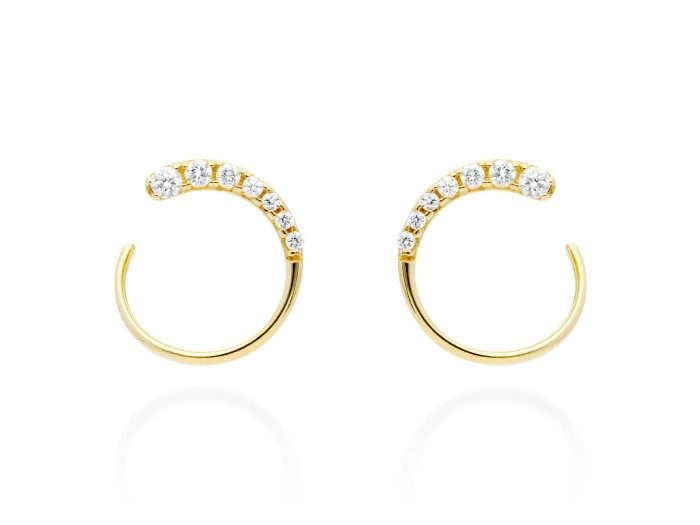Earrings   in 18kt yellow Gold and diamonds