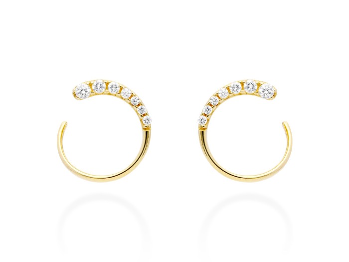 Earrings   in 18kt yellow Gold and diamonds