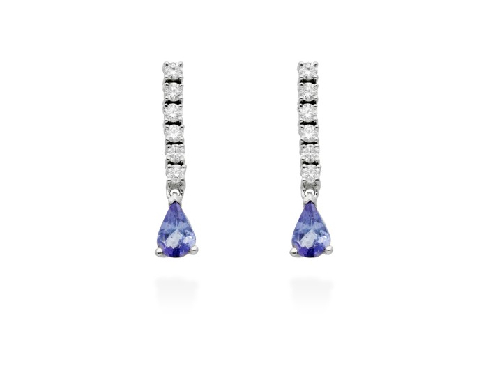 Earrings   in 18kt white Gold and diamonds