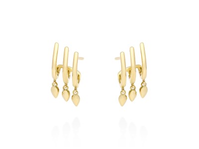 Pendientes   en Oro amarillo 18Kt