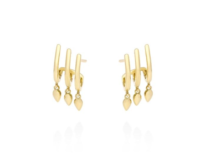 Pendientes   en Oro amarillo 18Kt
