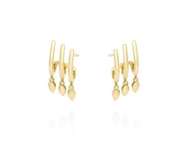 Pendientes   en Oro amarillo 18Kt