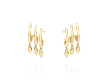 Pendientes   en Oro amarillo 18Kt