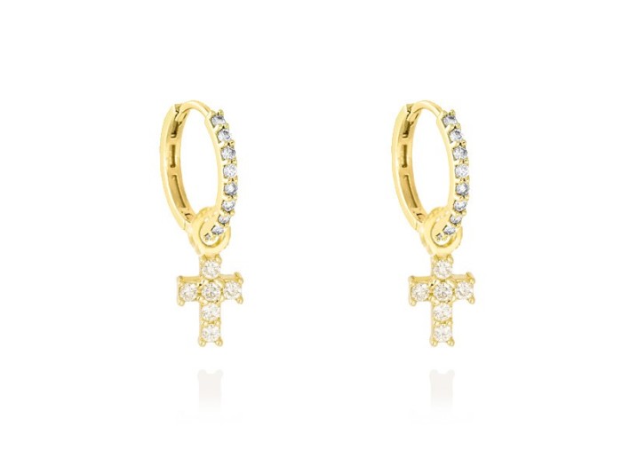 Earrings   in 18kt yellow Gold and diamonds
