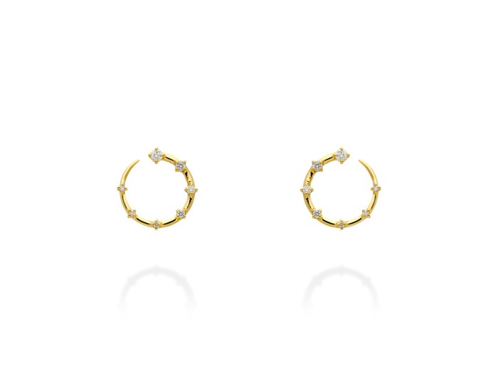 Ohrringe   in 18kt Gelbgold und Diamant