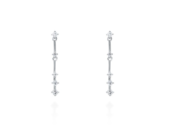 Earrings   in 18kt white Gold and diamonds