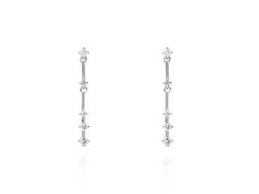 Earrings   in 18kt white Gold and diamonds