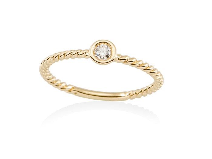 Ring in 18kt. Gold and diamonds