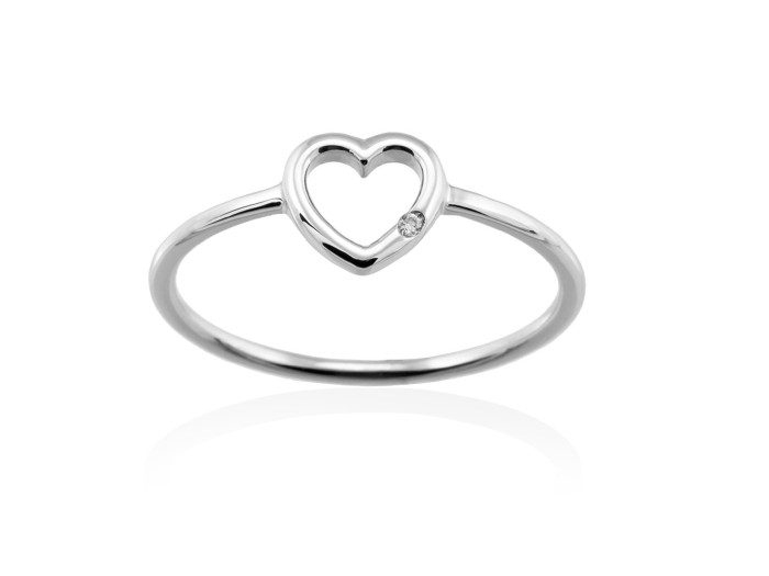 Anillo  en Oro 18Kt. y diamantes