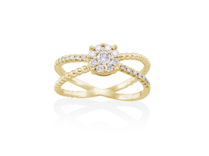 Ring in 18kt. Gold und Diamanten