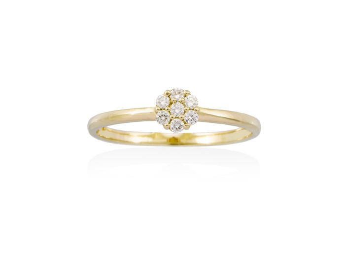 Ring in 18kt. Gold and diamonds