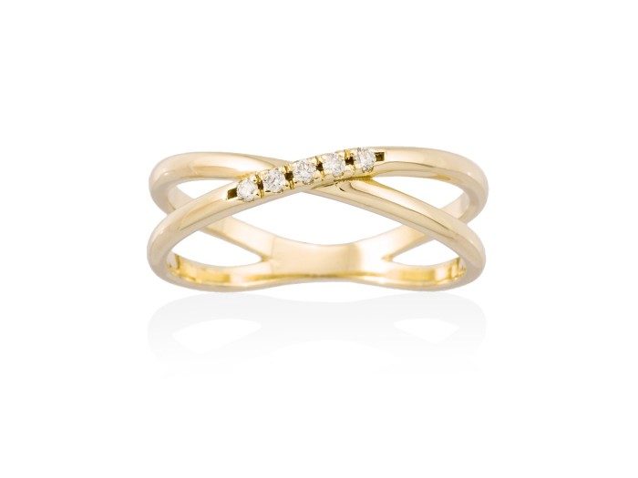 Ring in 18kt. Gold and diamonds