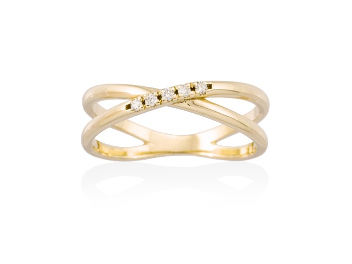Ring in 18kt. Gold und Diamanten