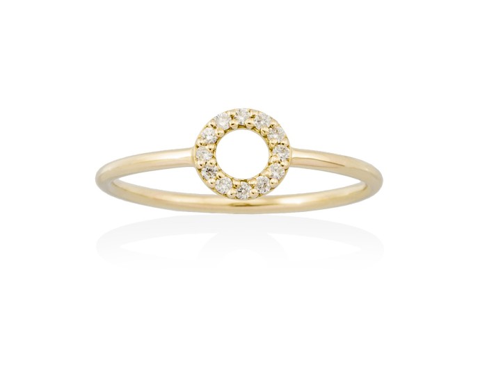 Anillo  en Oro 18Kt. y diamantes