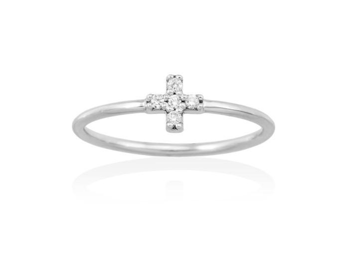 Anillo  en Oro 18Kt. y diamantes