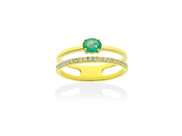 Ring   in 18kt yellow Gold and diamonds