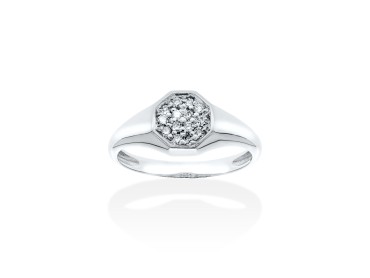 Anillo   en Oro amarillo 18Kt y diamantes