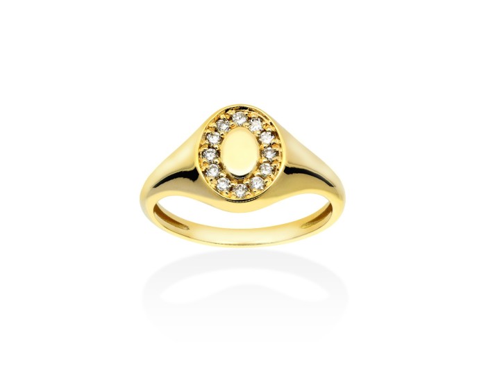 Ring   in 18kt yellow Gold and diamonds