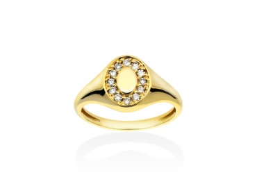 Anillo   en Oro amarillo 18Kt y diamantes
