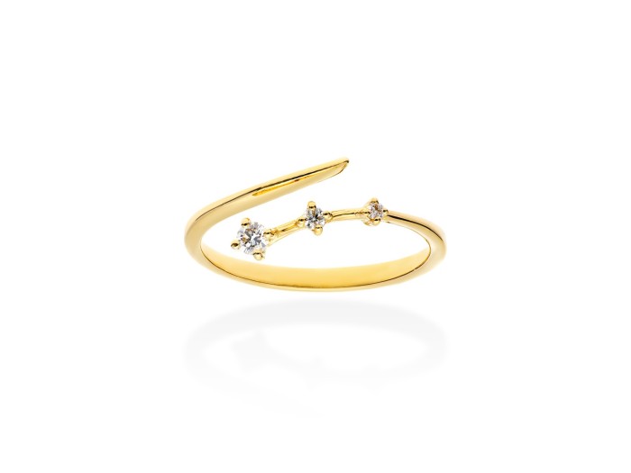 Ring   in 18kt yellow Gold and diamonds