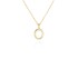 Colgante letra O en oro amarillo 18kt