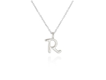 Colgante letra R en oro amarillo 18kt