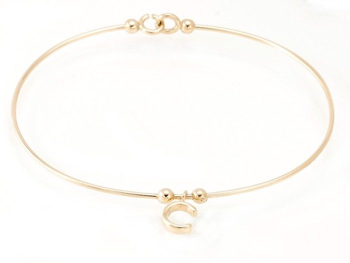 Bracelet letra C in 18kt yellow Gold