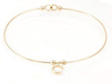 Bracelet letra C in 18kt yellow Gold