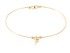 Bracelet letra F in 18kt yellow Gold