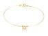 Armband letra M in 18kt Gelbgold
