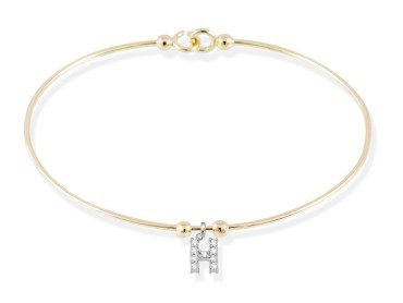 Pulsera en Oro 18Kt. y diamantes