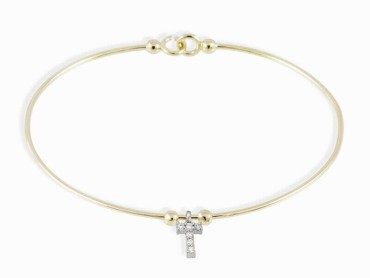Pulsera en Oro 18Kt. y diamantes