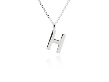 Colgante letra H en oro amarillo 18kt