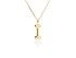 Colgante letra I en oro amarillo 18kt