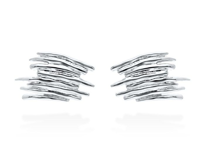 Earrings Line  in golden silver