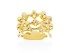 Ring Vertebral triple  in golden silver