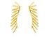 Earrings Spine maxi  in golden silver