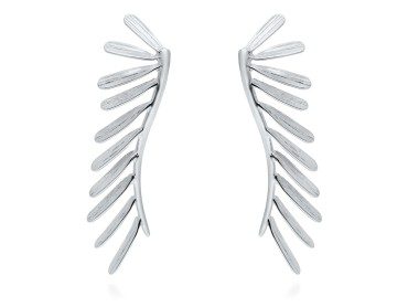 Ohrringe Spine maxi  in silber vergoldet