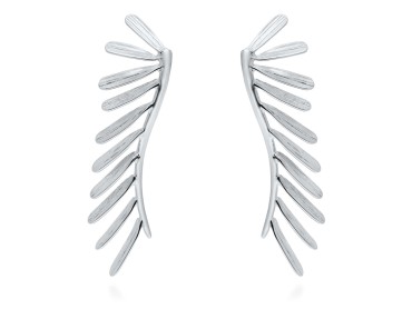 Earrings Spine maxi  in golden silver