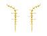 Earrings Vertebral  in golden silver