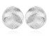 Pendientes de plata botón con textura