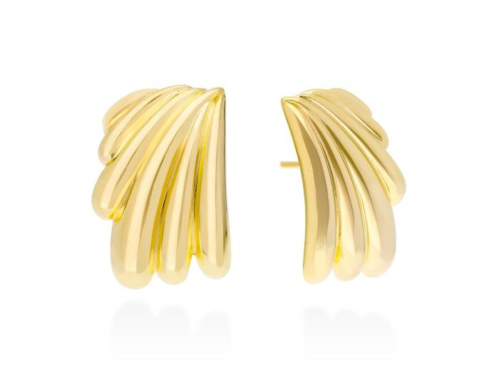 Pendientes de plata gallonado