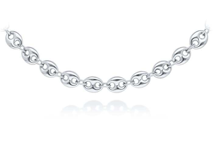 Choker de plata con calabrote