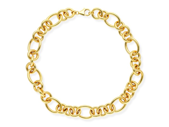 Choker de plata con eslabones